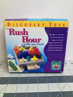 Vintage Rush Hour Traffic Jam Puzzle Game Discovery Toys 4225 Complete
